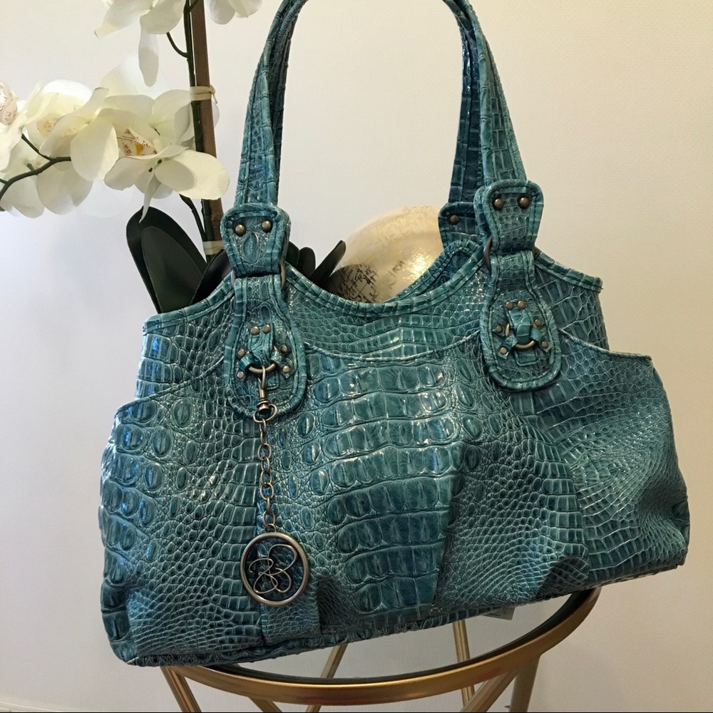 Jessica Simpson Crocodile Print Hobo Purse